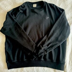 Victoria secret PINK black crew neck sweatshirt